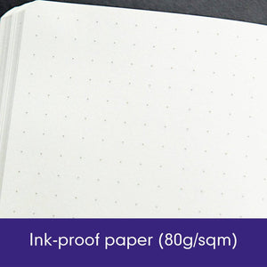 Leuchtturm1917 Medium A5 Dotted Hardcover Notebook Purple - 249 Numbered Pages Leuchtturm