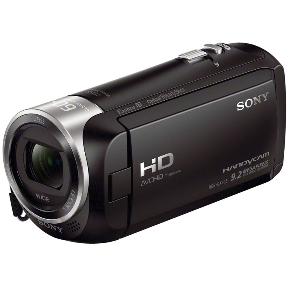 Sony HDR-CX405 HD Handycam HDRCX405/B + 64GB microSDXC + Carrying Case + Deluxe Cleaning Kit + Microfiber Cloth Bundle