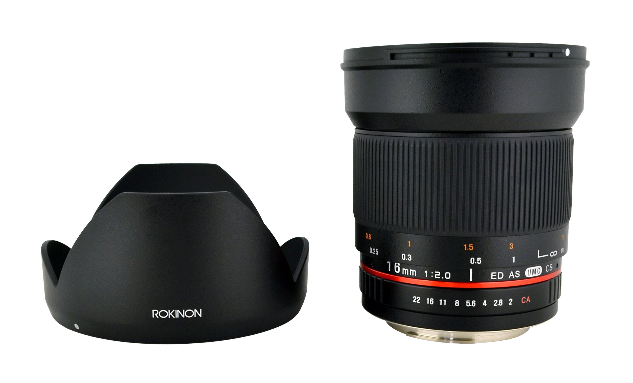 Rokinon 16M-M43 16mm f/2.0 Aspherical Wide Angle Lens for Olympus/Panasonic Micro 4/3 Cameras