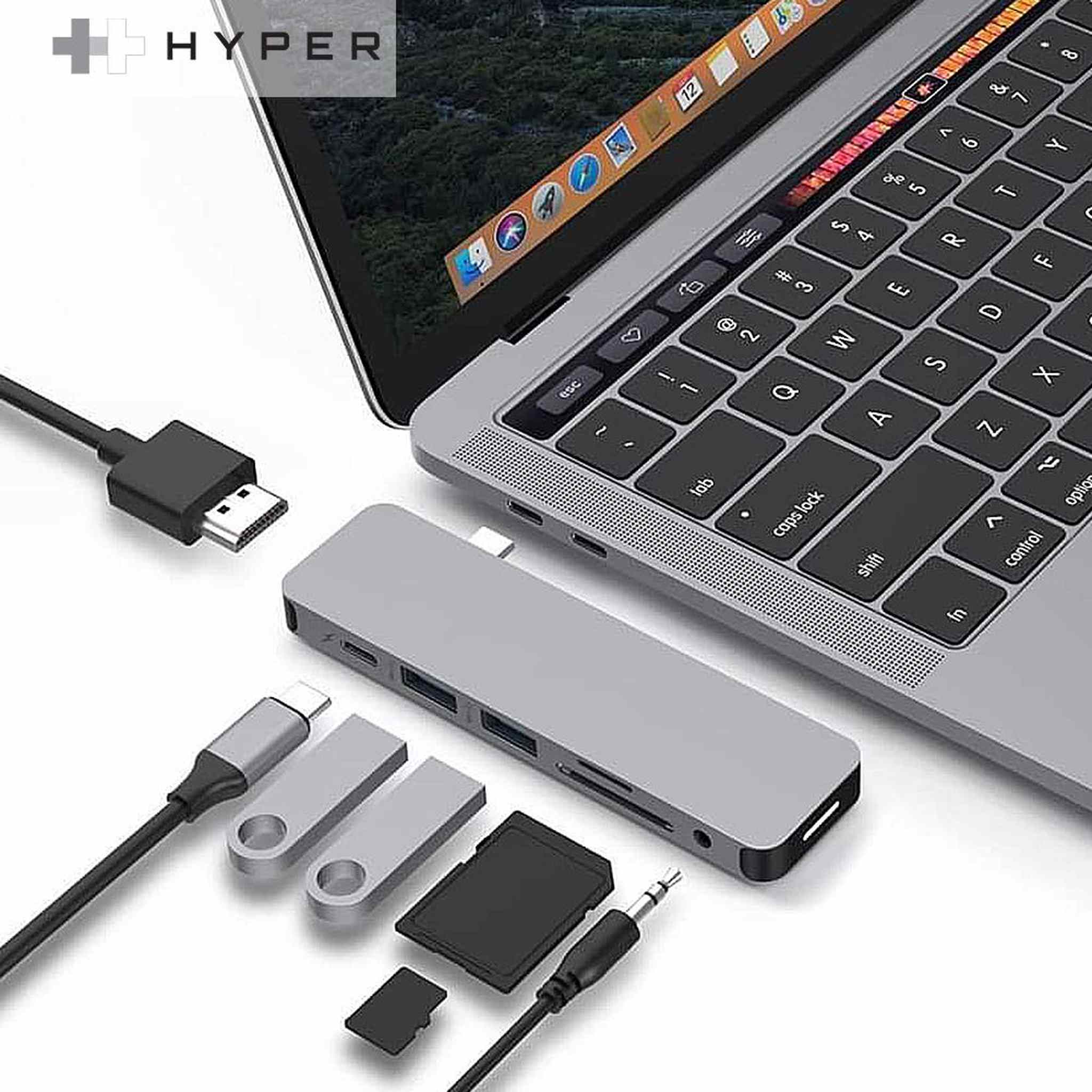 Hyperdrive Solo 7-in-1 USB-C Hub Gray