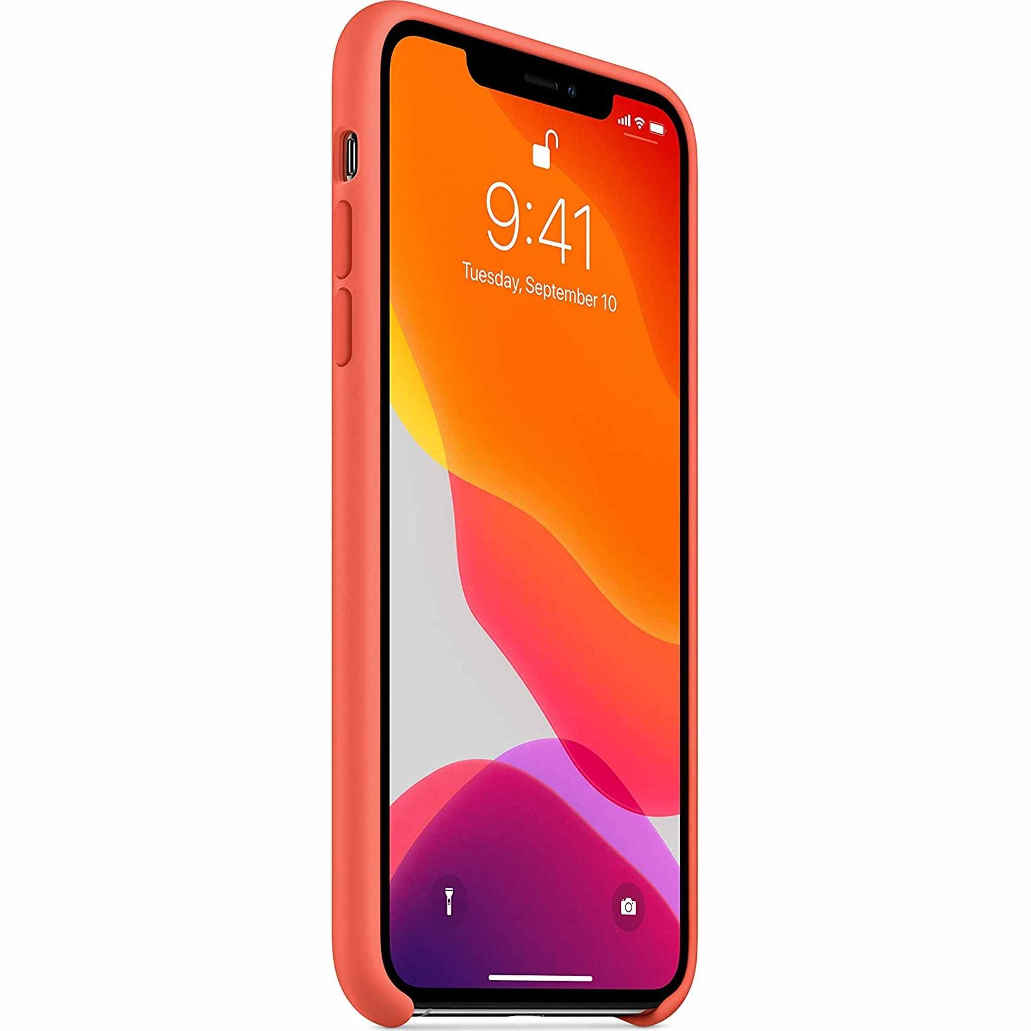 Apple Silicone Case for iPhone 11 Pro Max - Clementine Orange Apple