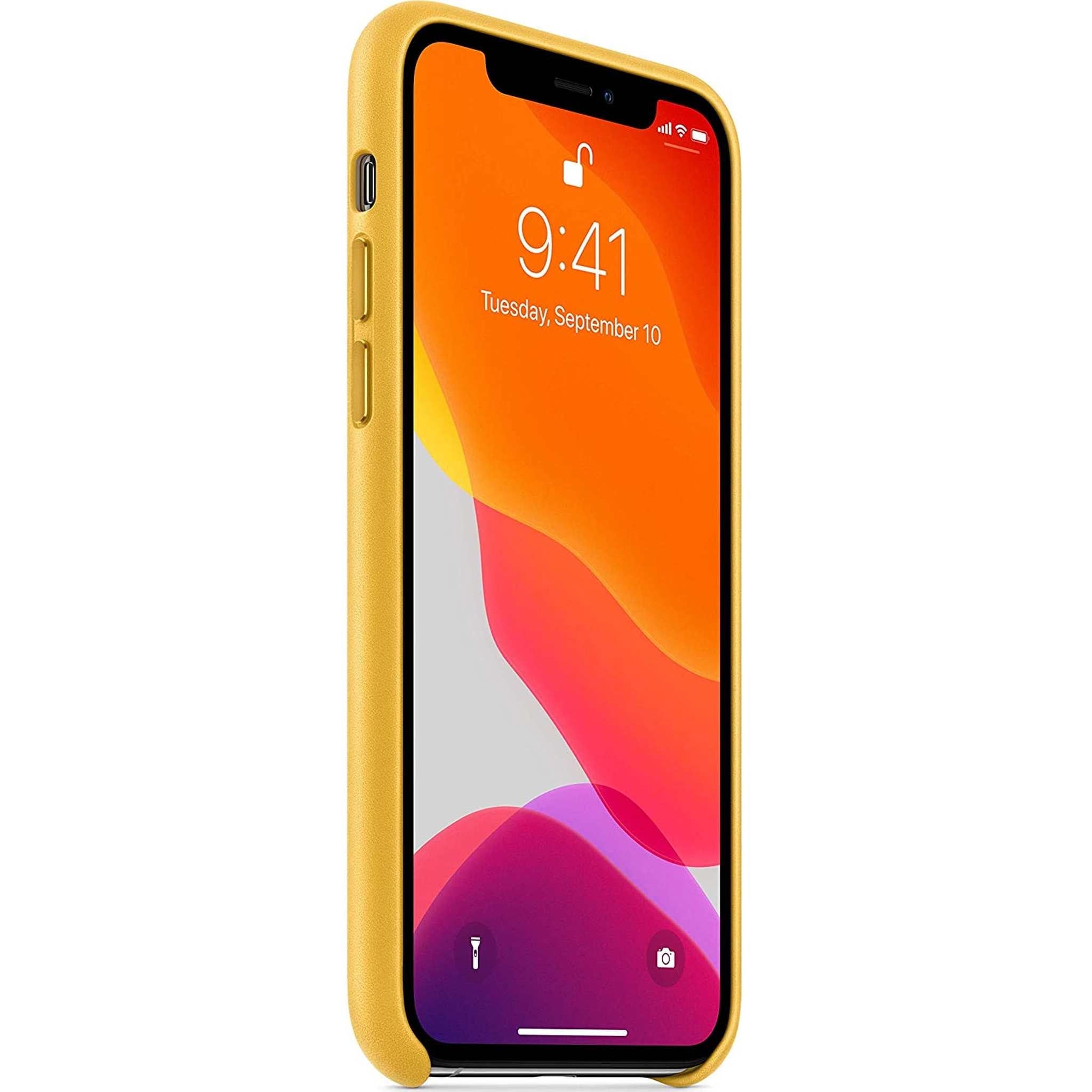 Apple Leather Case for iPhone 11 Pro - Meyer Lemon Apple