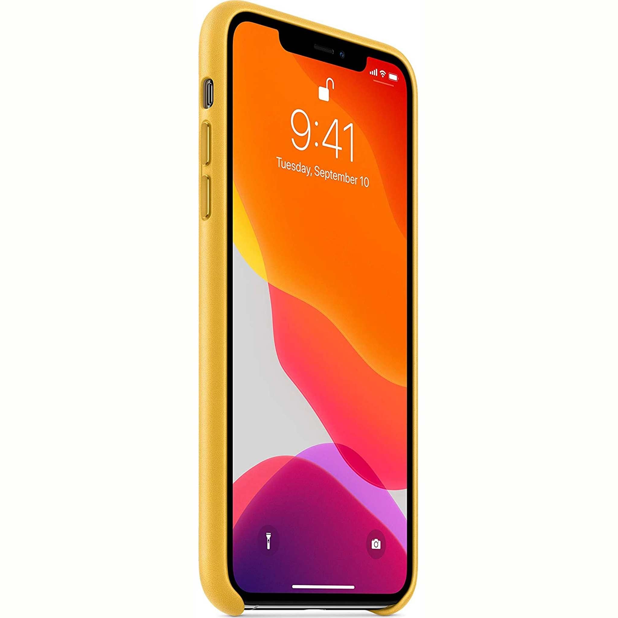 Apple Leather Case for iPhone 11 Pro Max - Meyer Lemon Apple