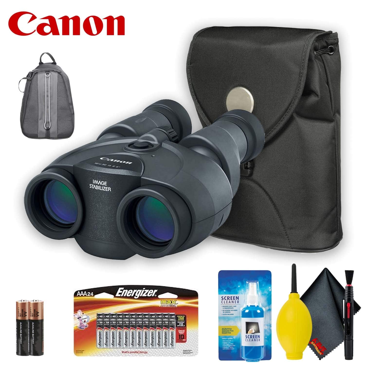 Canon 10x30 is II Image Stabilized Binocular Standard Accessory Bundle