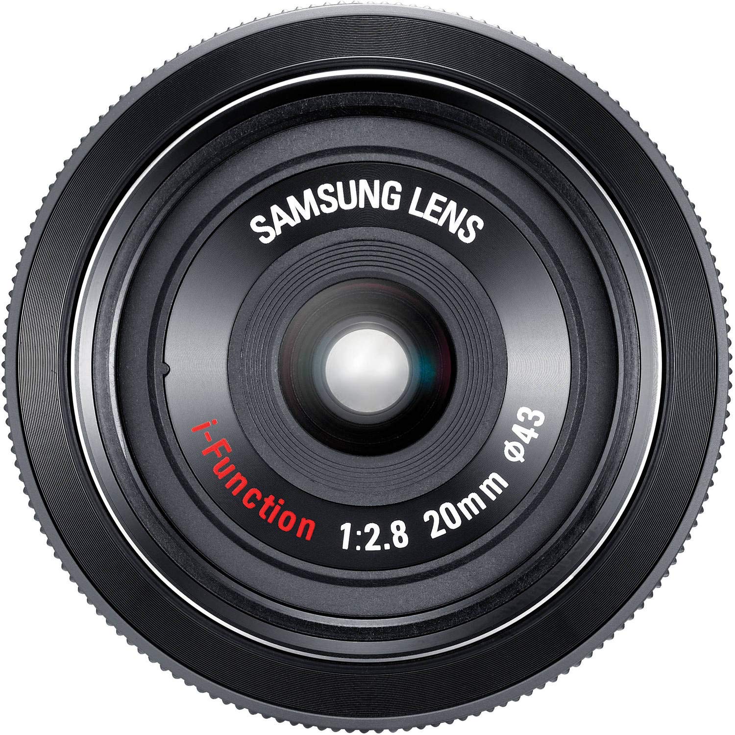 Samsung 20mm f/2.8 Pancake Lens for NX10 / NX100 (Black) with Pro Filter (Renewed) - Reconditioned