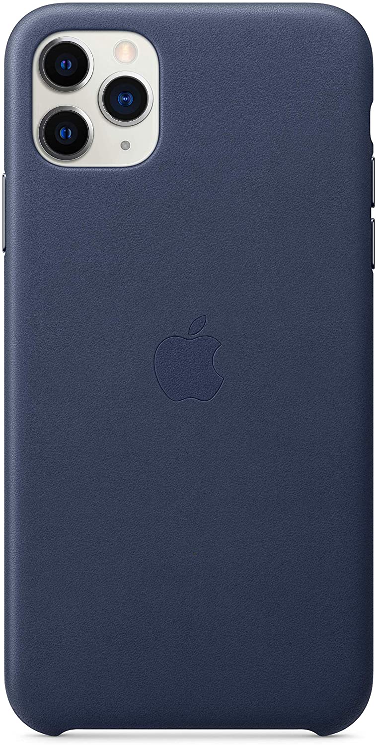Apple Leather Case (for iPhone 11 Pro Max) - Midnight Blue
