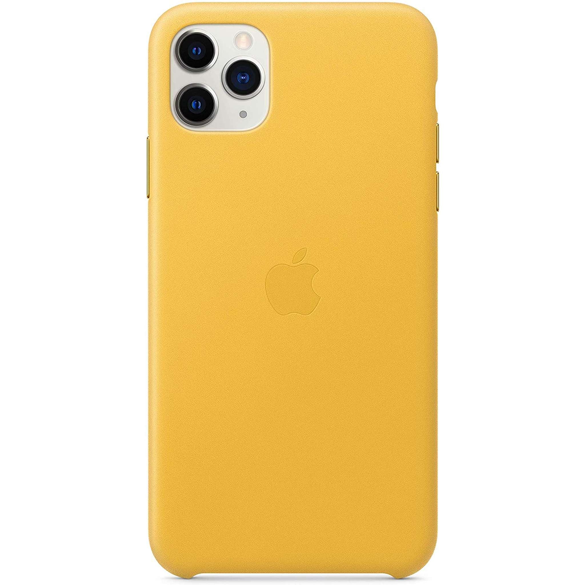 Apple Leather Case for iPhone 11 Pro Max - Meyer Lemon Apple