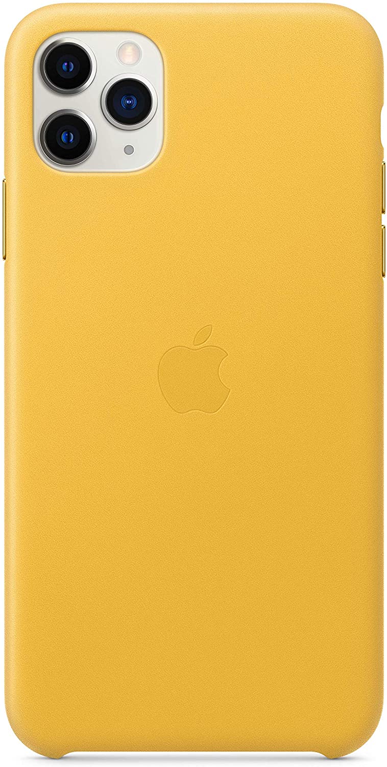 Apple Leather Case (for iPhone 11 Pro Max) - Meyer Lemon