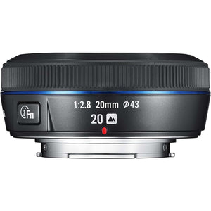 Samsung 20mm F/2.8 Wide Angle Lens For Samsung NX Cameras - Black EX-W20NB Samsung