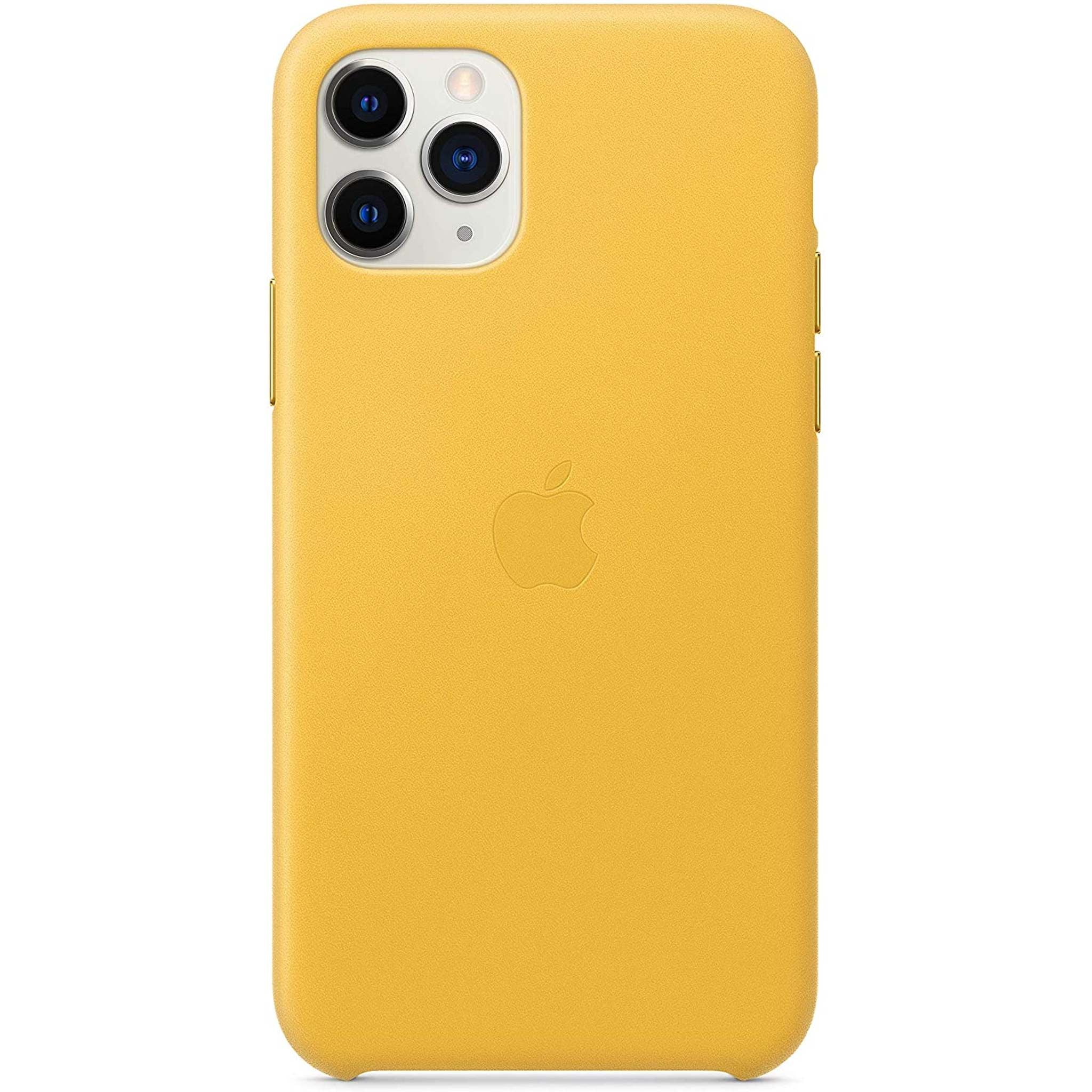 Apple Leather Case for iPhone 11 Pro - Meyer Lemon Apple