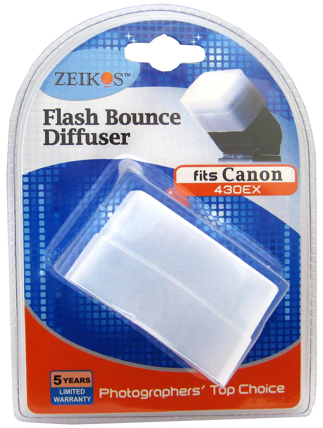 Zeikos ZE-HD430 Hard Flash Diffusor for Canon 430EX Flash (White)