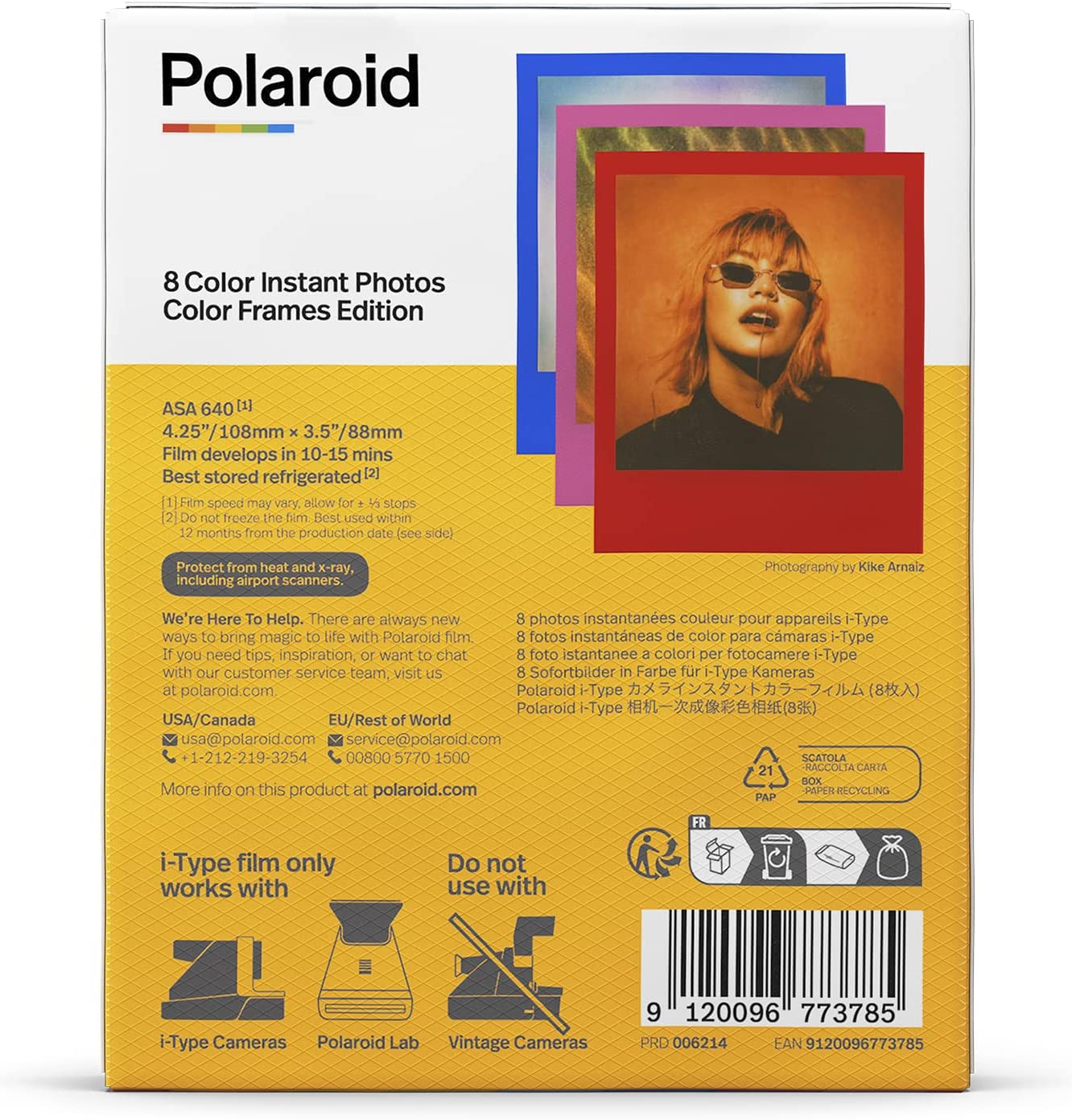Polaroid Color Film for I-Type - Color Frames Edition (6214)
