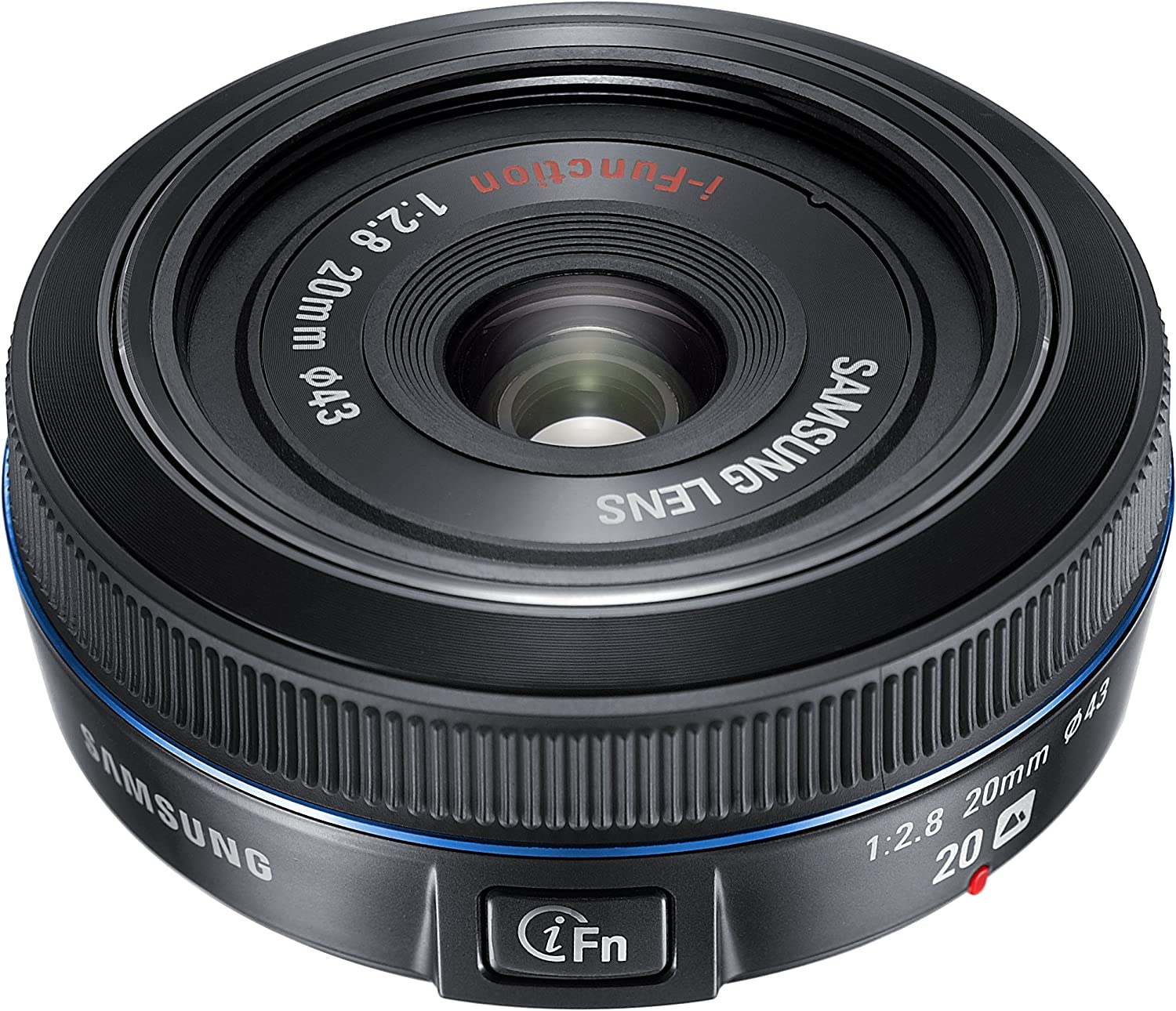 Samsung 20mm F/2.8 Wide Angle Lens For Samsung NX Cameras - (Black) (EX-W20NB)