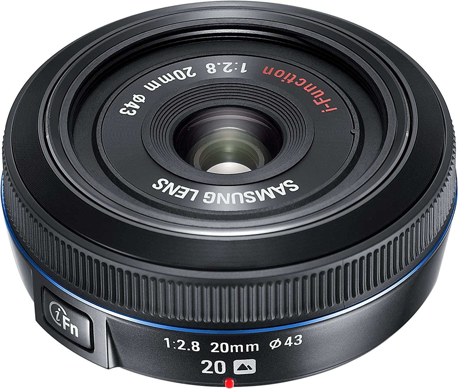 Samsung 20mm F/2.8 Wide Angle Lens For Samsung NX Cameras (Black) (EX-W20NB)