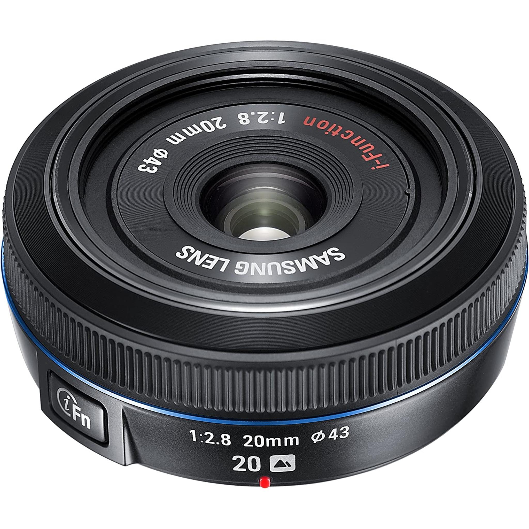 Samsung 20mm F/2.8 Wide Angle Lens For Samsung NX Cameras - Black EX-W20NB Samsung