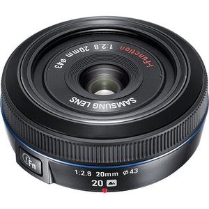 Samsung 20mm F/2.8 Wide Angle Lens For Samsung NX Cameras - Black EX-W20NB Samsung