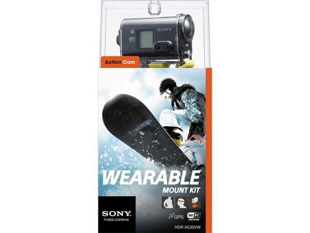 Sony HDR-AS30V Action Cam with Wearable Kit + Pro Memory Card