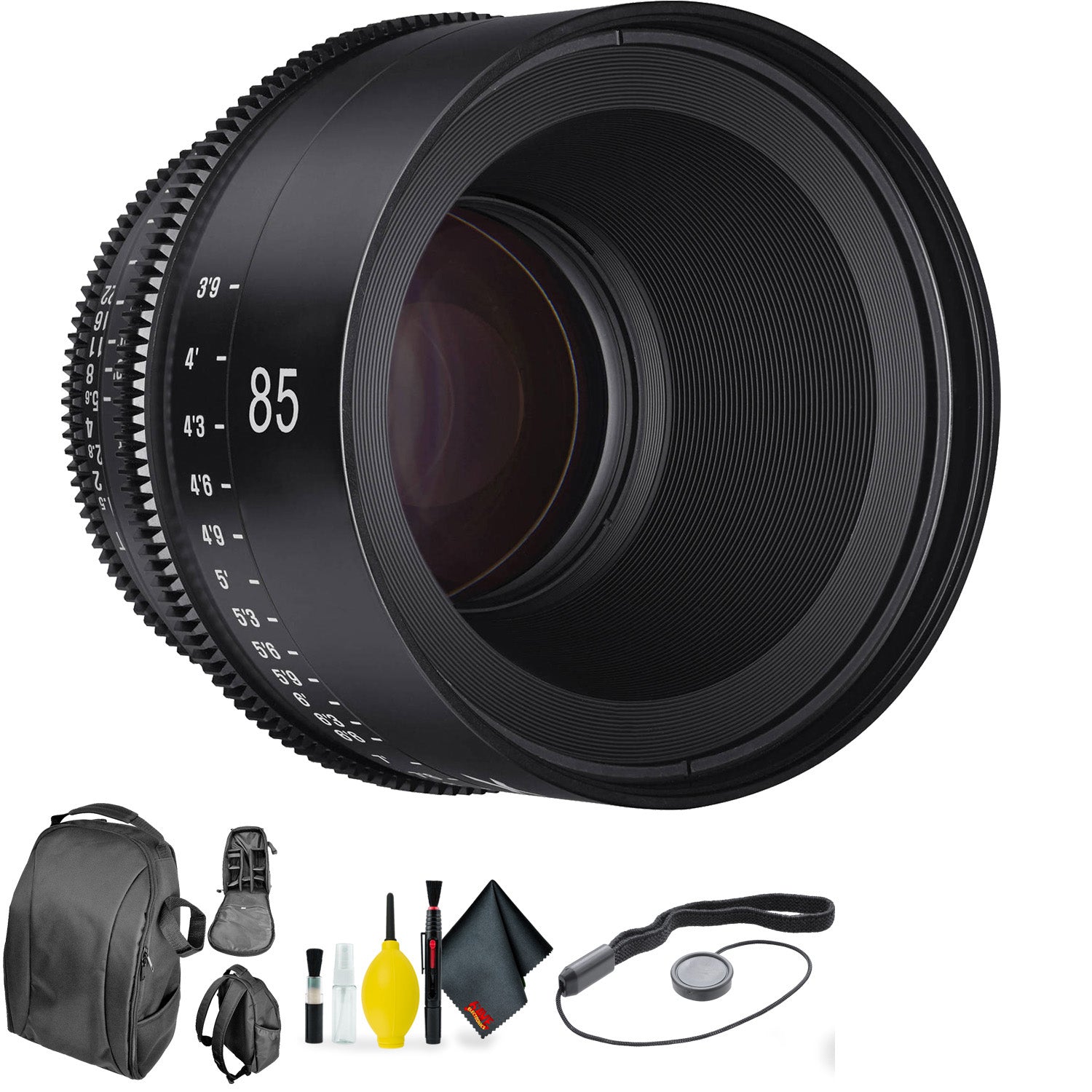 Xeen by Rokinon 85mm T1.5 for Canon + Deluxe Lens Cleaning Kit Bundle