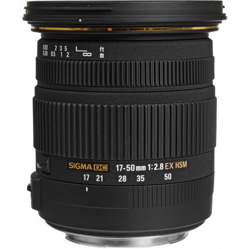 Sigma 17-50mm f/2.8 EX DC OS HSM Lens for Canon EF With Accessories