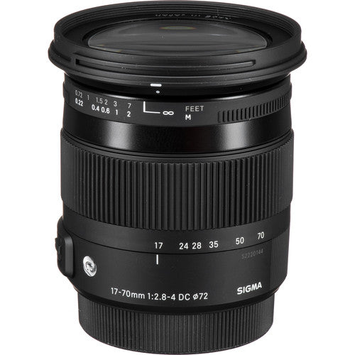 Sigma 17-70mm f/2.8-4 DC Macro OS HSM Contemporary Lens for Nikon F With Kit