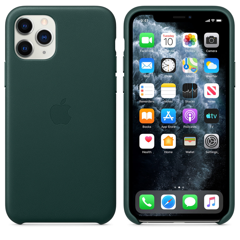Apple Leather Case (for iPhone 11 Pro) - Forest Green
