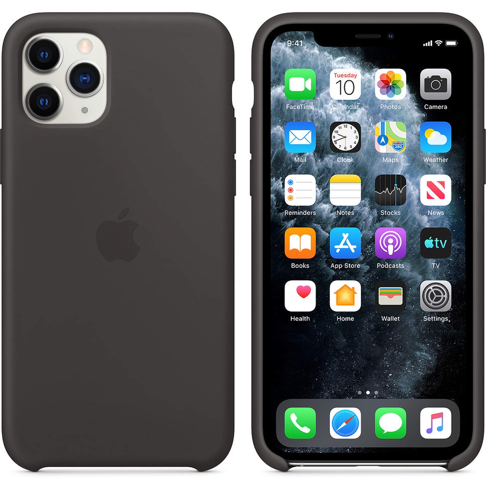 Apple Silicone Case (for iPhone 11 Pro) - Black