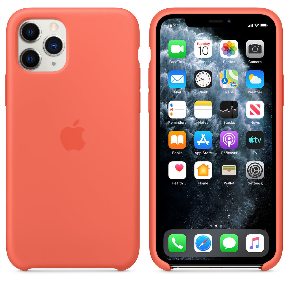 Apple Silicone Case (for iPhone 11 Pro) - Clementine (Orange)
