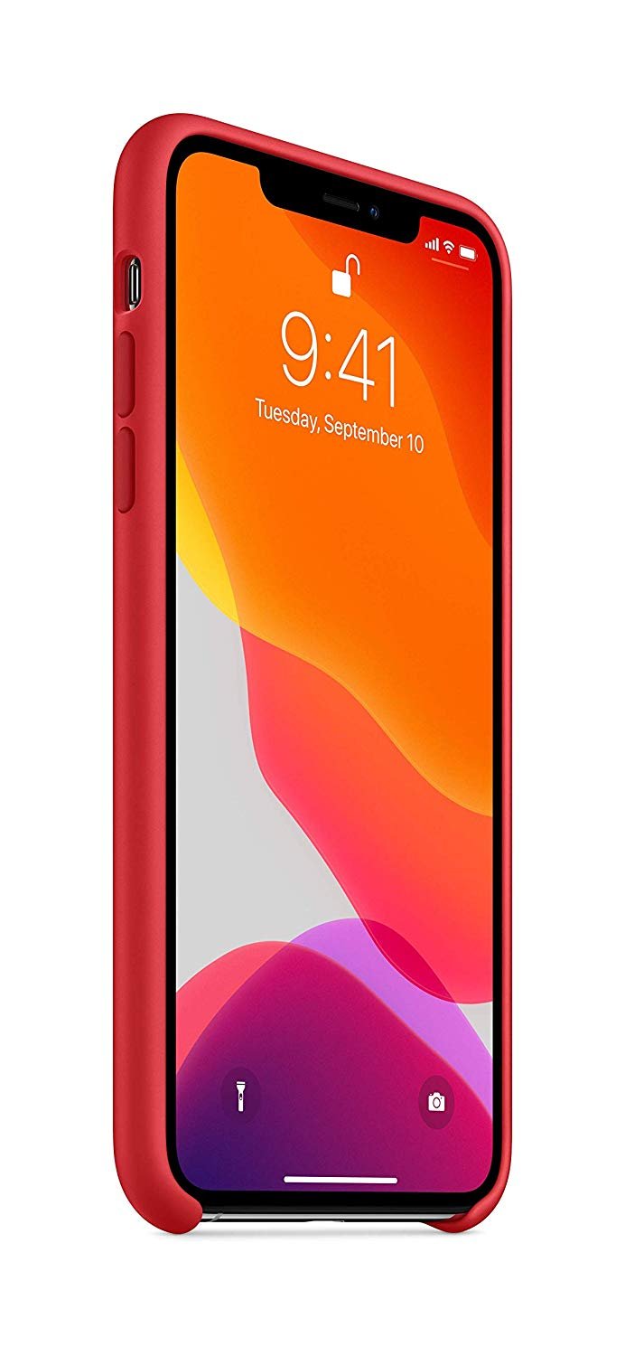 Apple Silicone Case (for iPhone 11 Pro Max) - (Product) RED