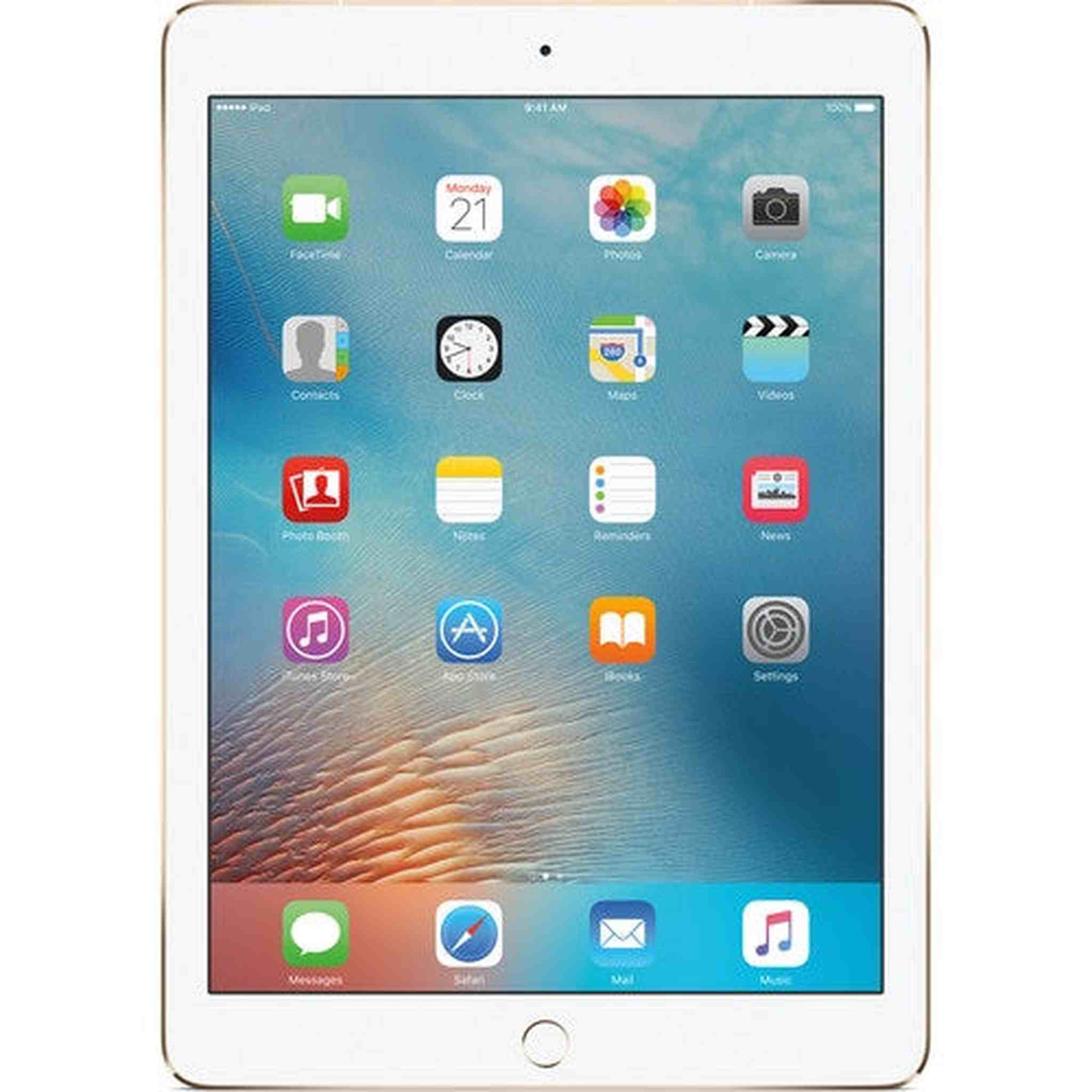 iPad Pro 9.7-inch (128GB, Wi-Fi + 4G LTE Cellular, Gold) MLQ52LL/A 2016 Model