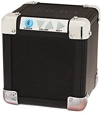 ION Audio Rock Block | Palm-Sized Wireless Bluetooth Speaker with 1/8