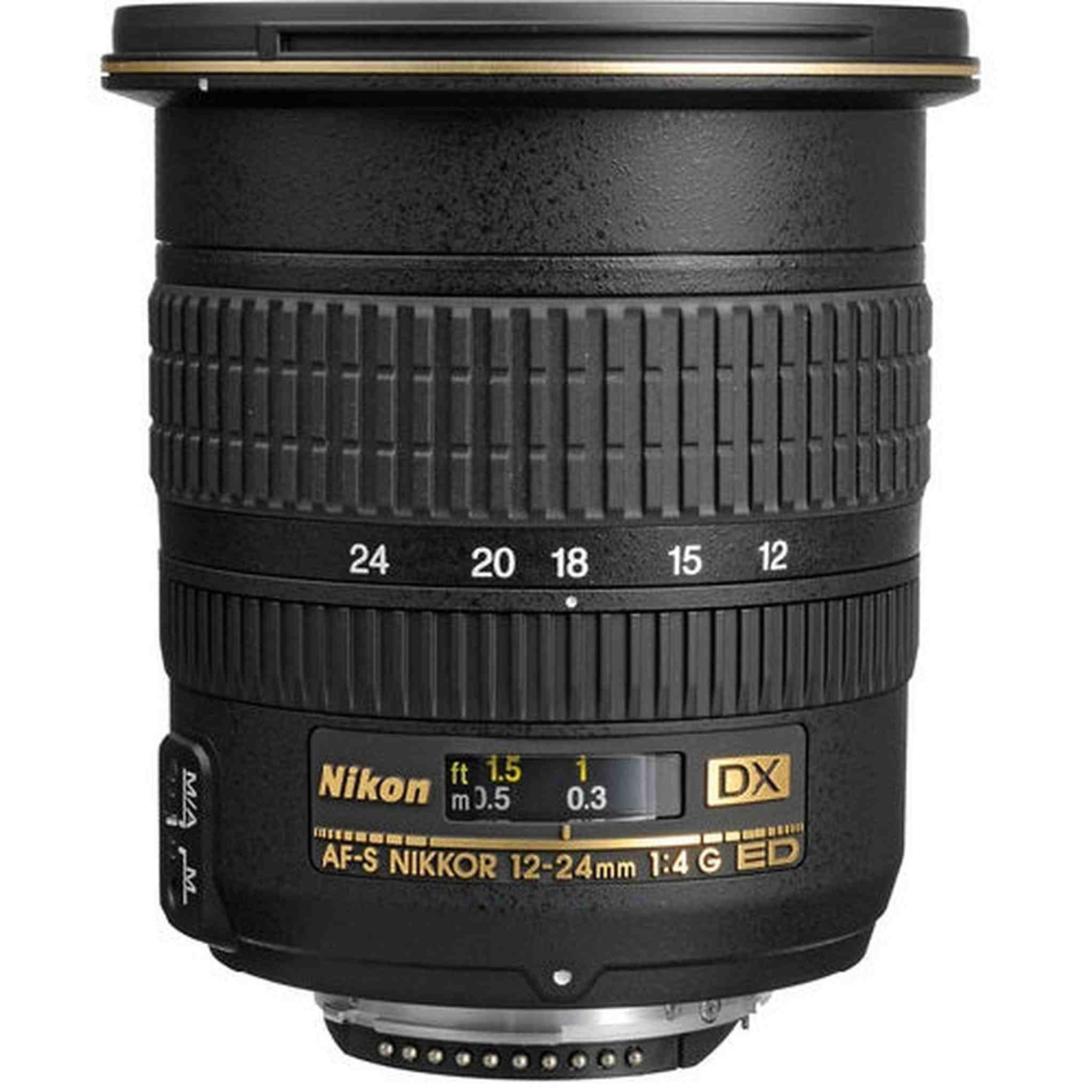 Nikon AF-S DX NIKKOR 12-24mm f/4G If-ED Zoom Lens with Auto Focus for DSLR Cameras International Version - 6th Ave Electronics