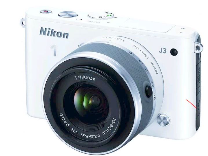 Nikon 1 J3 14.2 MP HD Digital Camera Body Only (Beige) New
