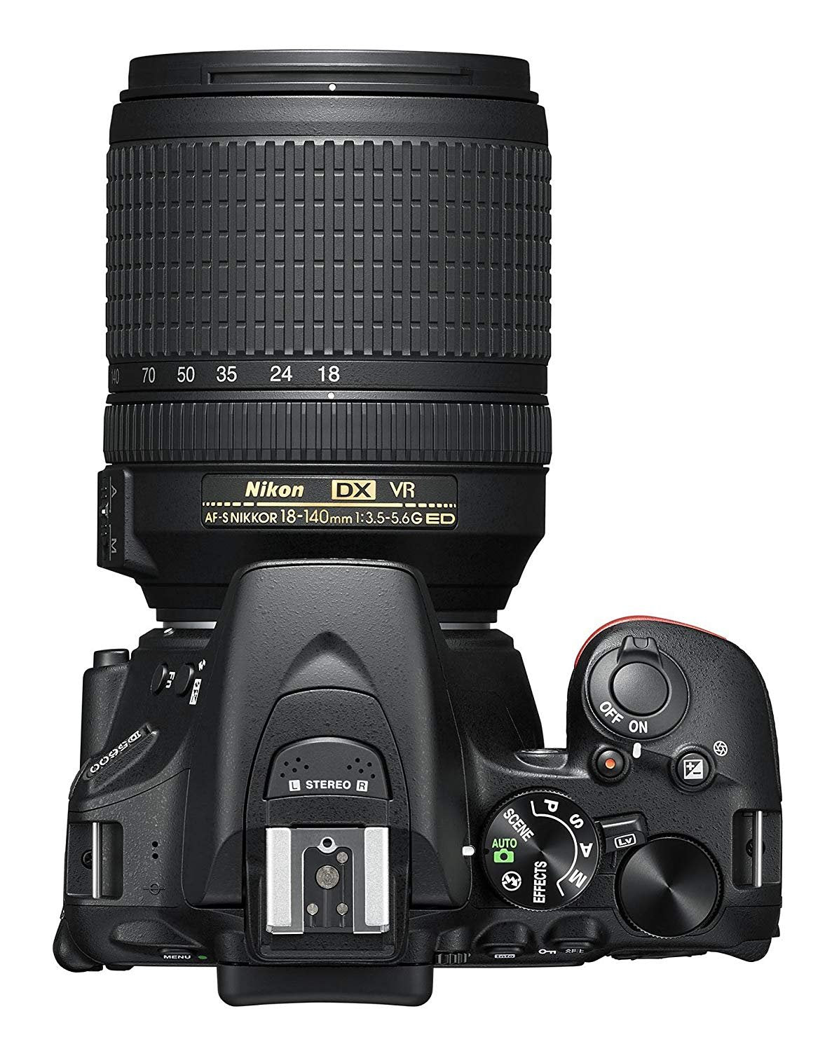 Nikon 1577 D5600 DX-Format Digital SLR with AF-S DX NIKKOR 18-140mm f/3.5-5.6G ED VR Lens, Black