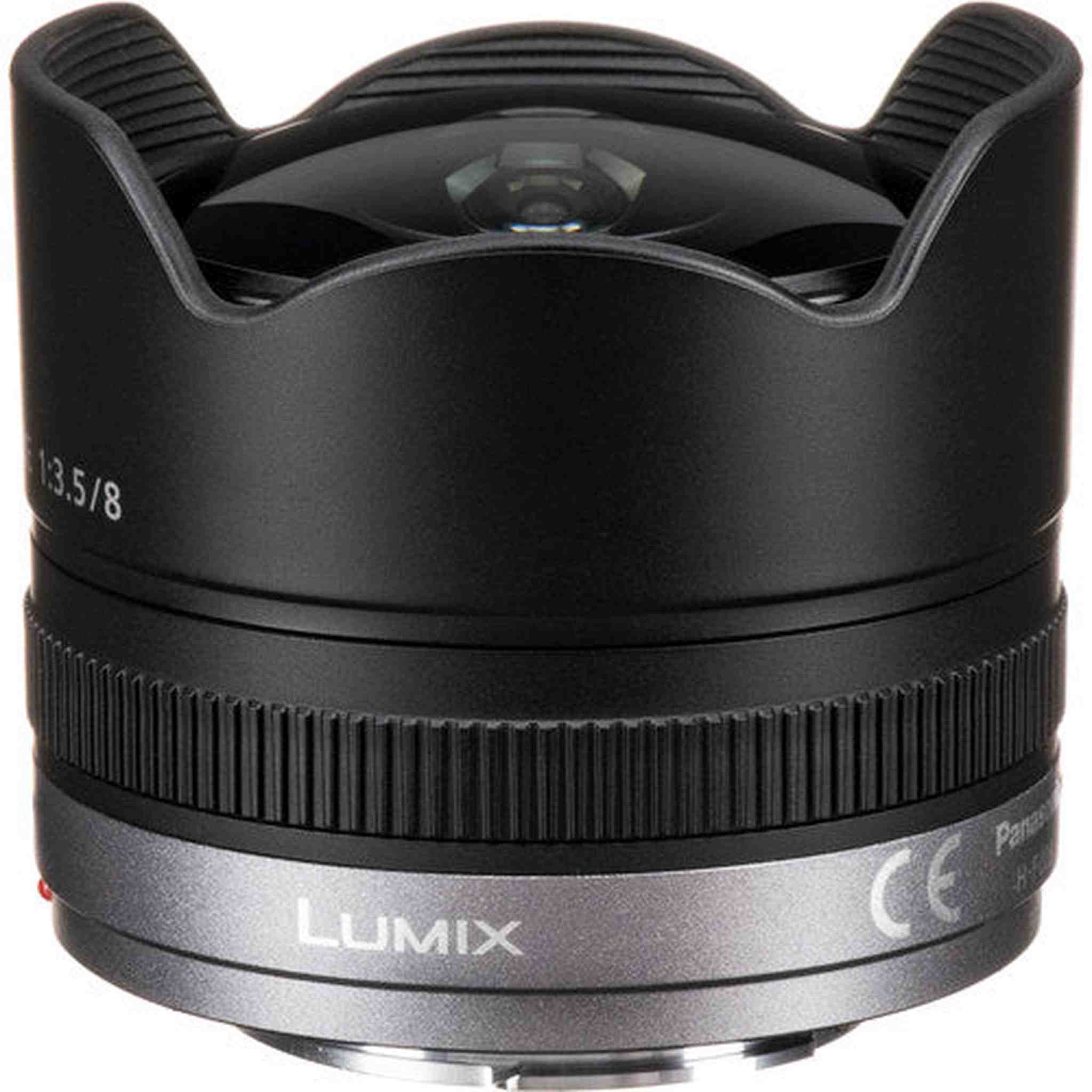 PANASONIC LUMIX G FISHEYE Lens, 8MM, F3.5, MIRRORLESS Micro Four Thirds, H-F008