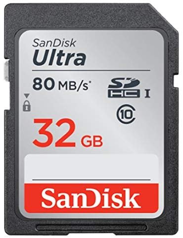 Sandisk Ultra SDHC 32GB 80MB/S C10 Flash Memory Card (SDSDUNC-032G-AN6IN)