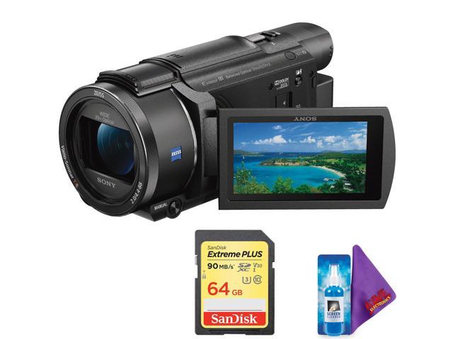 Sony FDR-AX53 4K Ultra HD Handycam Camcorder + Pro Memory Card