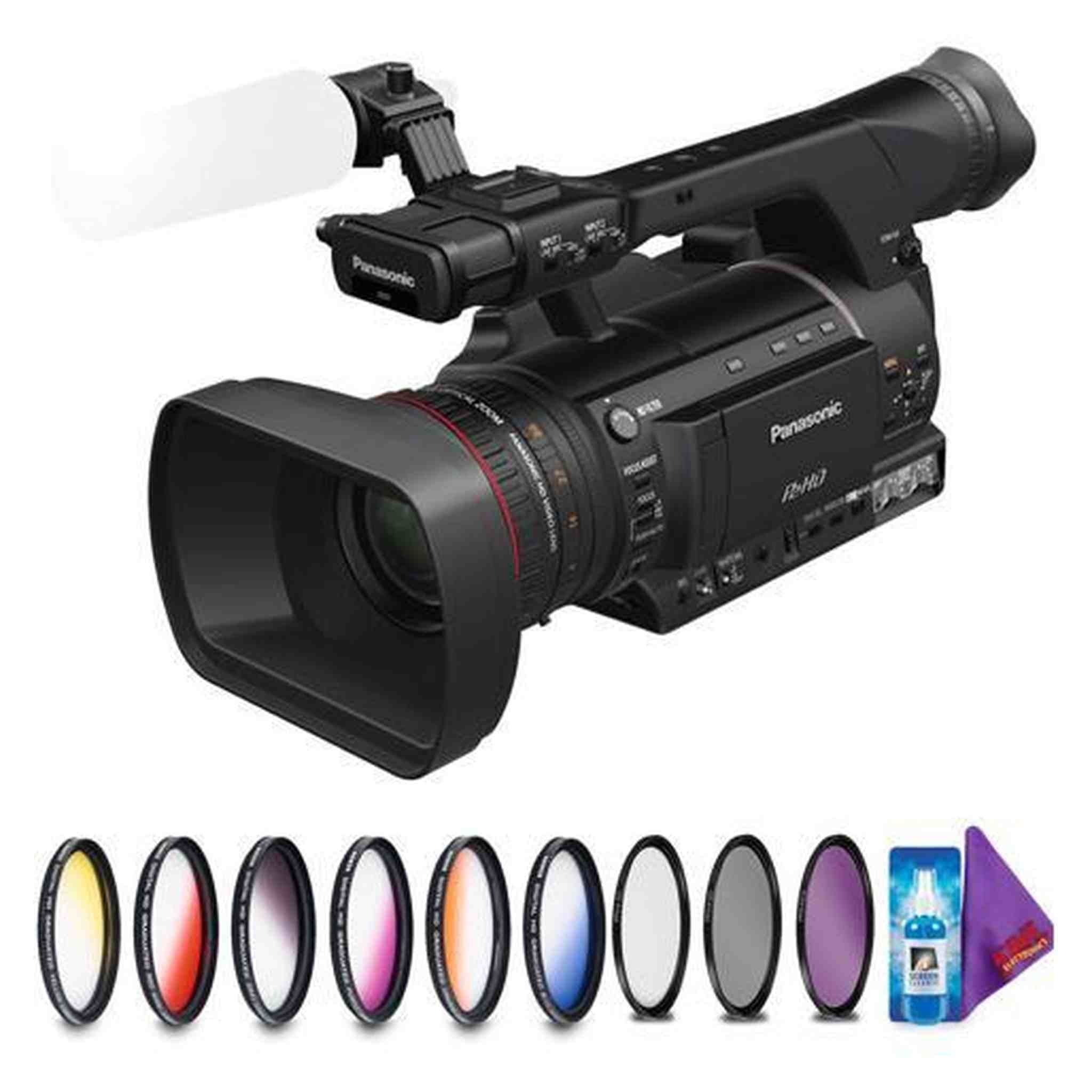Panasonic AG-HPX250 P2 HD Handheld Camcorder + Creative Filter Kit Panasonic