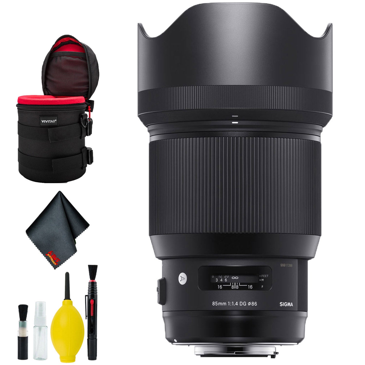 Sigma 85mm f/1.4 DG HSM Art Lens for Nikon F (USA) Deluxe Bundle