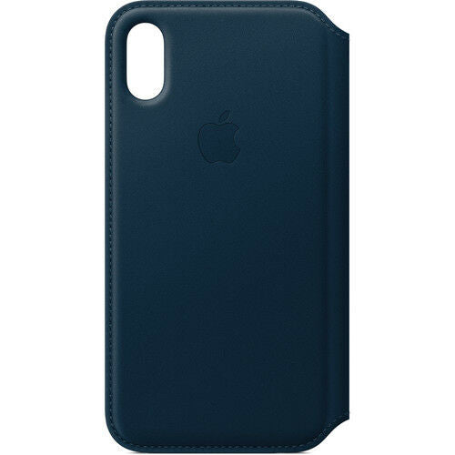 Apple Leather Folio (for iPhone X) - Cosmos Blue