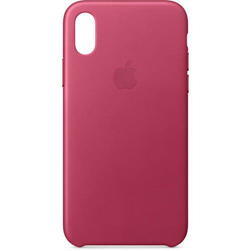 Apple Leather Case (for iPhone X) - Pink Fuchsia