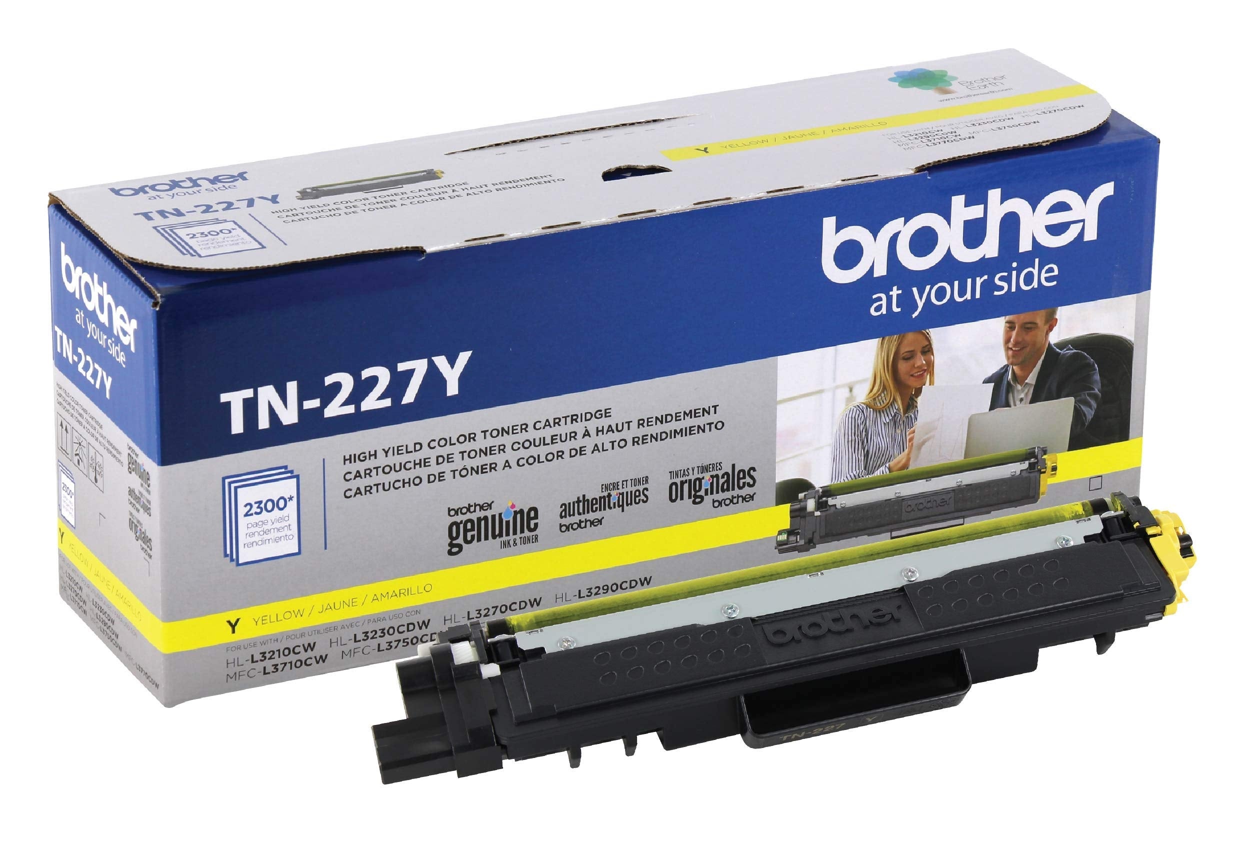 Brother TN227Y High-Yield Toner Cartridge - Yellow