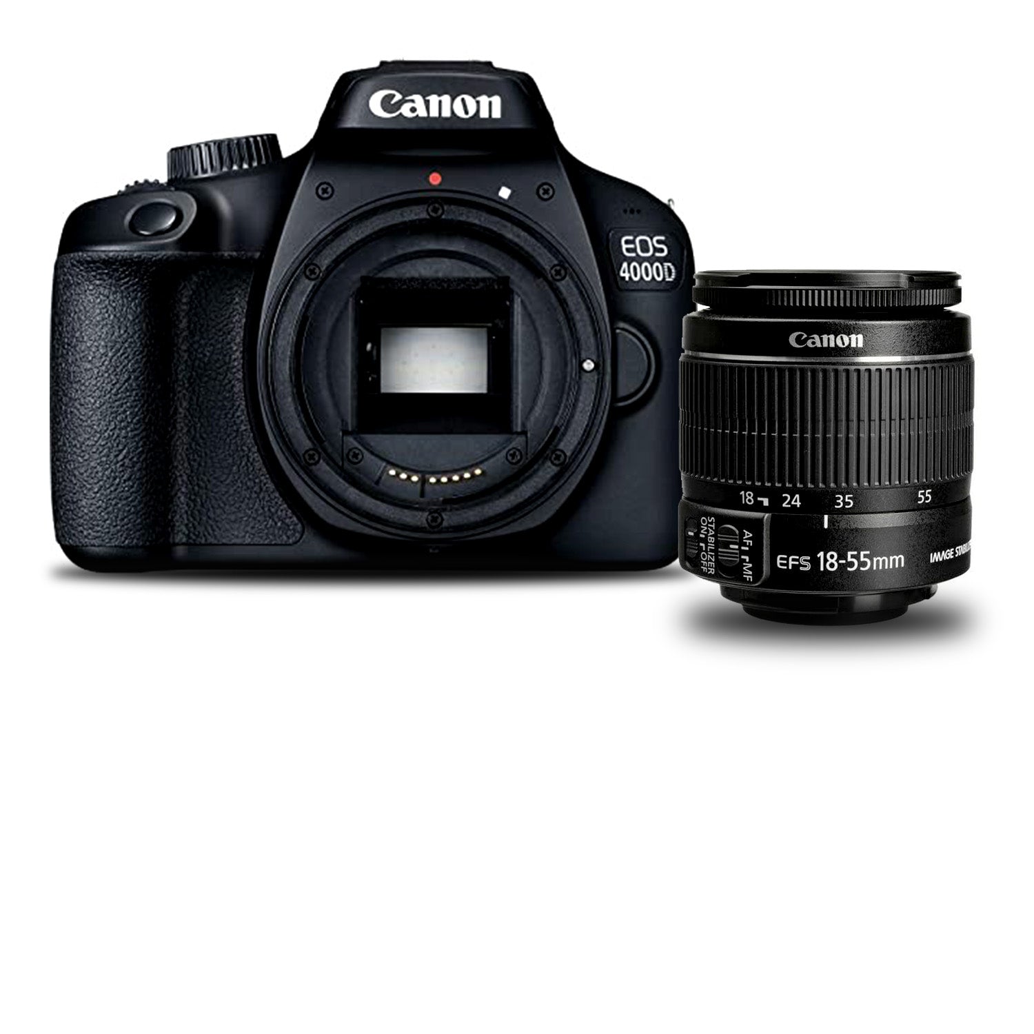 Canon EOS 4000D DSLR Camera EF-S 18-55 IS II Lens (International Model)