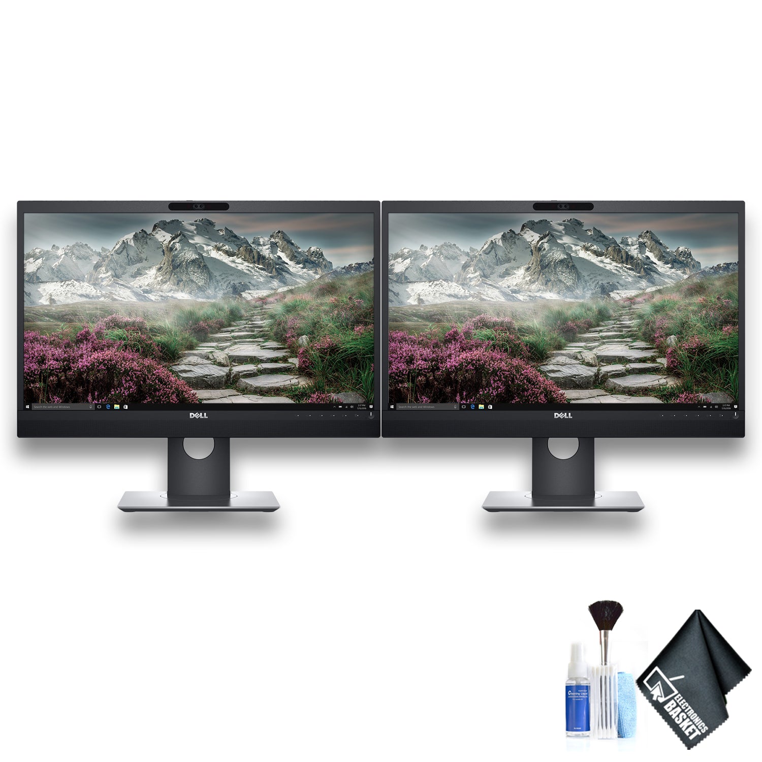Dell P2418HZm 23.8 Inch IPS Monitor Set with Deluxe Cleaning Kit