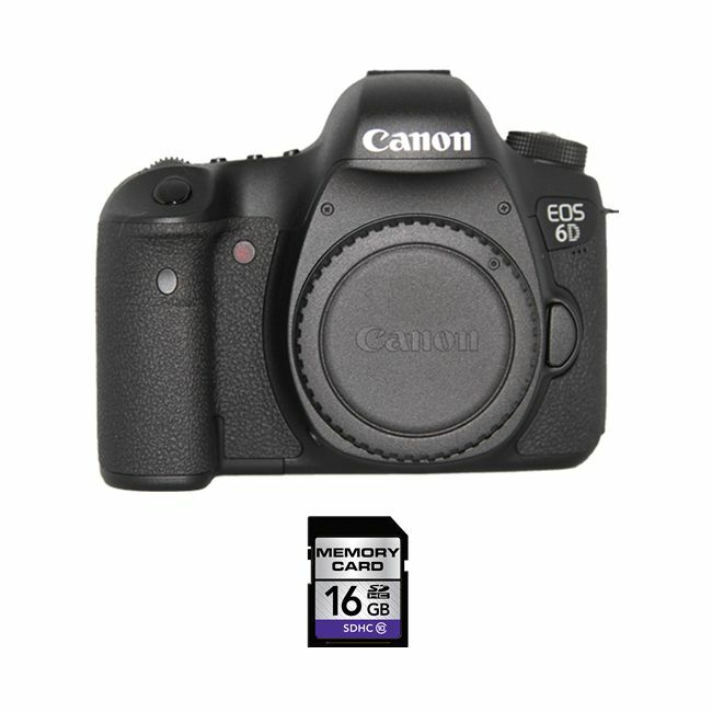 Canon EOS 6D DSLR Camera w/16GB SDHC Card