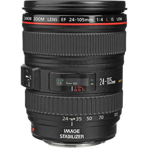 Canon EF 24-105mm f/4L IS USM Autofocus Lens + UV Filter & Lens Cleaning Kit Bundle