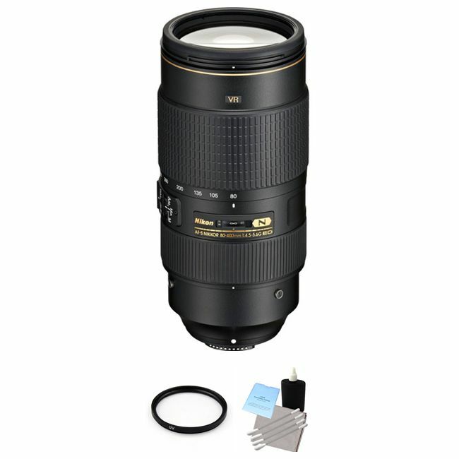 Nikon AF-S NIKKOR 80-400mm f/4.5-5.6G ED VR Lens + UV Filter & Cleaning Kit