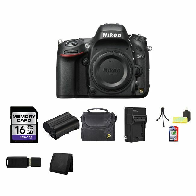 Nikon D610 Digital SLR Camera (Body) 16GB Package