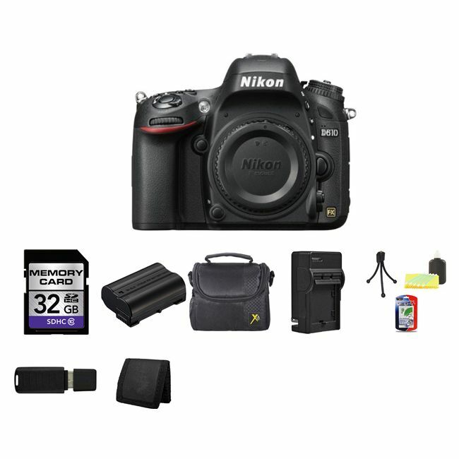Nikon D610 Digital SLR Camera (Body) 32GB Package