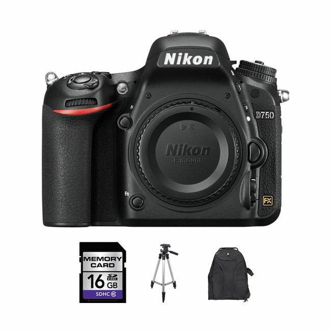 Nikon D750 DSLR Camera 16GB Bundle