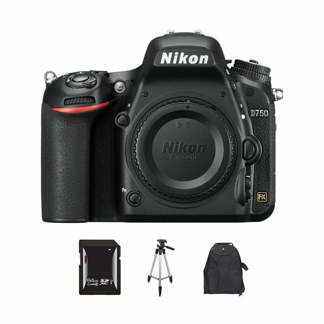 Nikon D750 DSLR Camera 64GB Package